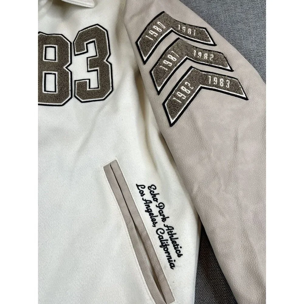 *NWT* Abercrombie & Fitch Echo Park Football Varsity Bomber Letterman Jacket (S) - Picture 5 of 16